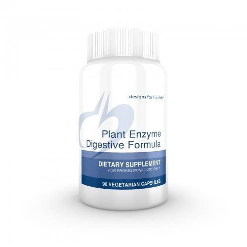 Plant Enzyme Digestive Formula 90 vegetable capsules - Designs for Health by Designs for Health