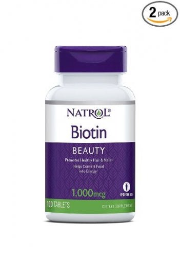 Biotin&44; 1000 mcg&44; 100 Tablets - Natrol by Natrol