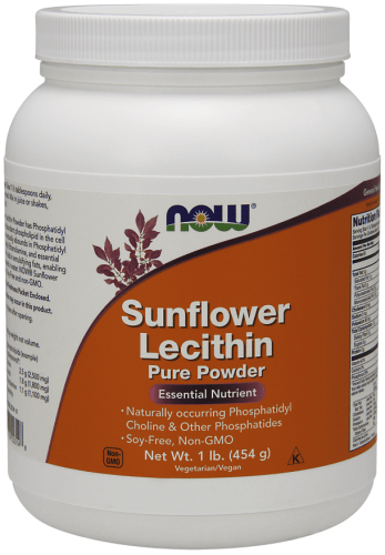 Sunflower Lecithin, Pure Powder, 1 lb (454 g) - Now Foods by Now Foods