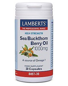 Sea Buckthorn Berry Oil 1000mg 30 Caps - Lamberts by Lamberts