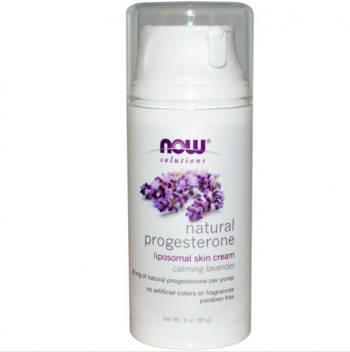 Natural Progesterone, Liposomal Skin Cream, Calming Lavender, 3 oz (85 g) - Now Foods by Now Foods