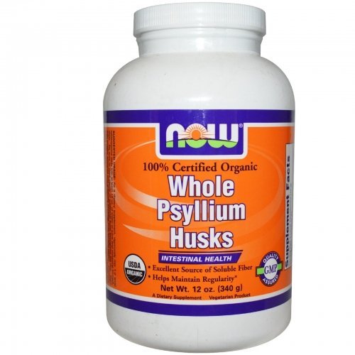 Organic Whole Psyllium Husks 12 oz (340 g) - Now Foods by Now Foods