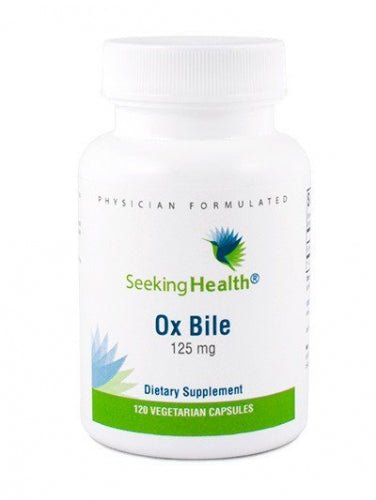 Ox Bile, 125mg, 120 Capsules Seeking Health by Seeking Health