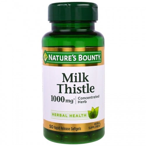 Milk Thistle, 1000 mg*, 50 Rapid Release Softgels - Nature's Bounty by Nature's Bounty