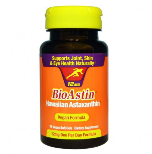 BioAstin, Hawaiian Astaxanthin, 12 mg, 75 Vegan Soft Gels - Nutrex by Nutrex