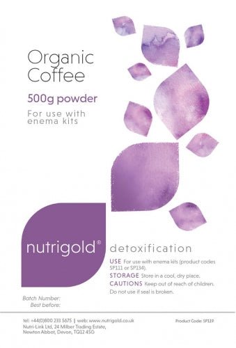 Organic Coffee (for enema use) 500g - Nutrigold by Nutrigold