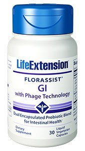 Florassist, GI With Phage Technology, 30 Liquid Veggie Caps - Life Extension by Life Extension