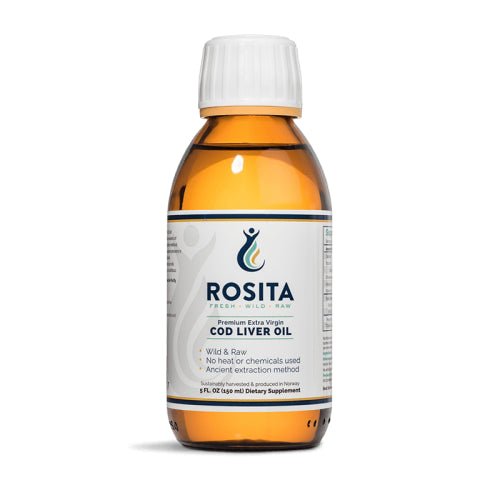 Premium Extra Virgin Cod Liver Oil liquid 150ml - Rosita by Rosita
