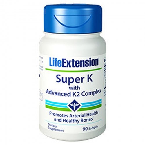 Super K (vitamin K2) with Advanced K2 Complex - 90 Softgels - Life Extension by Life Extension