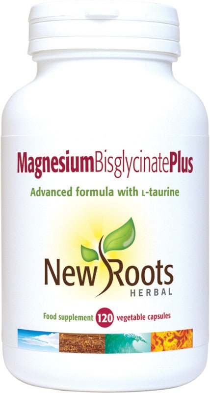 Magnesium Bisglycinate Plus (120 capsules) - New Roots Herbal by New Roots Herbal