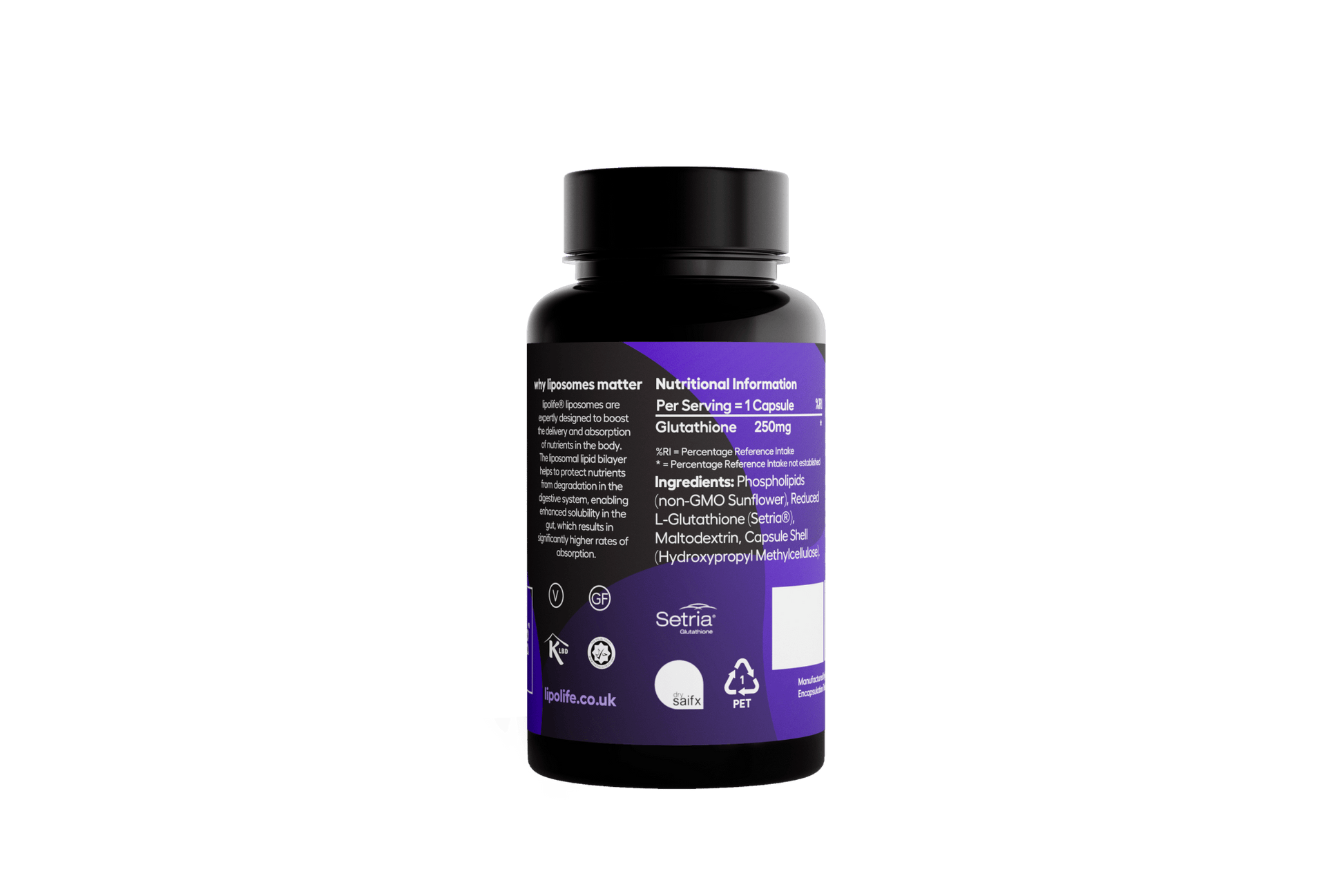 Liposomal Glutathione Capsules (30's) - lipolife by Lipolife