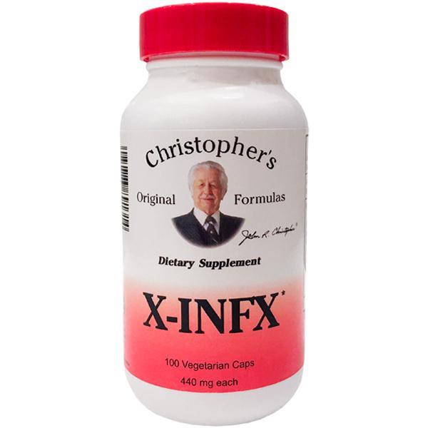 X - INFX (Infection Formula) 440mg, 100 Vegetarian Caps - Christopher's Original Formulas by Christopher's Original Formulas