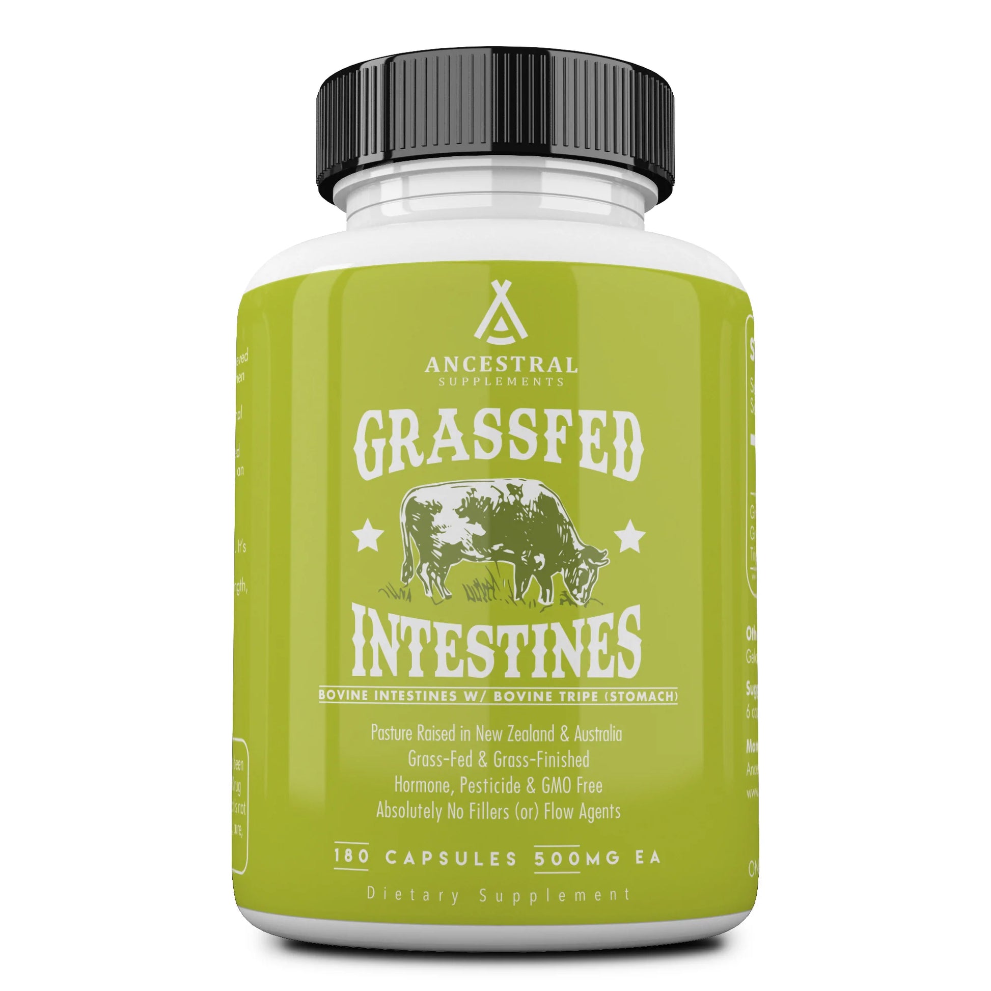Grass Fed Beef Intestines w/ Tripe (Stomach) - 180 Capsules - Ancestral Supplements by Ancestral Supplements