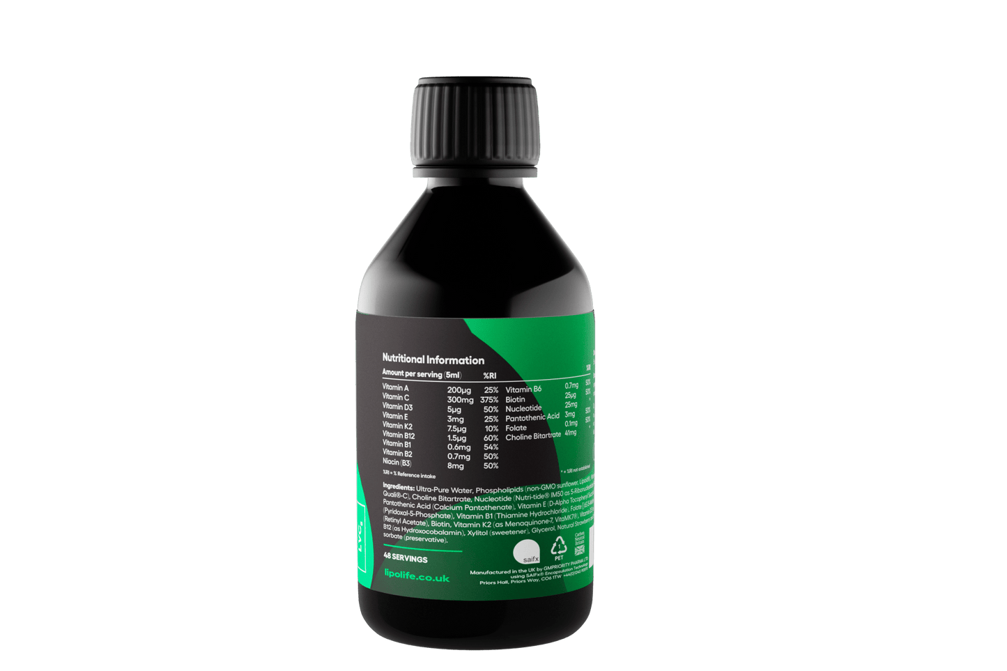 LVC5 - Liposomal Multivitamin - Strawberry & Lemon - lipolife DOUBLE PACK by Lipolife