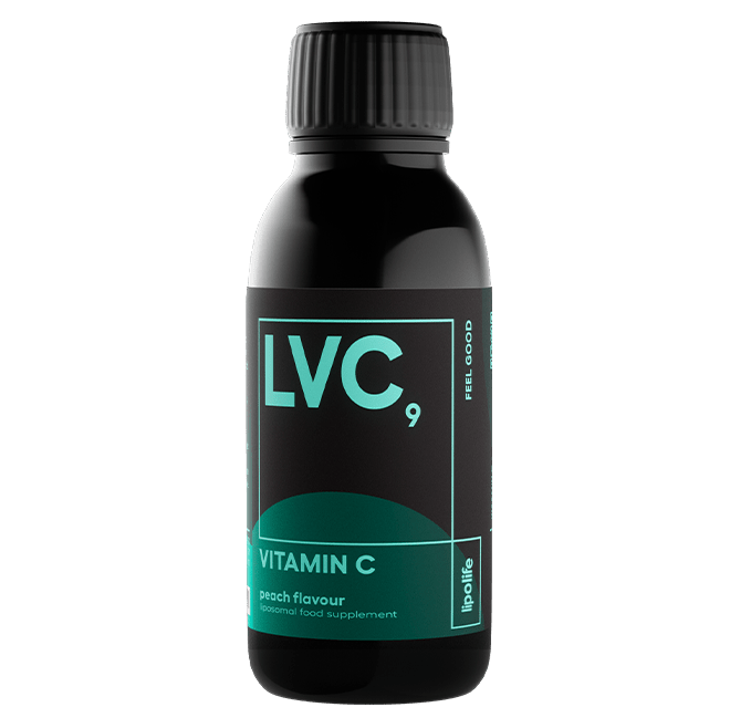 LVC9 Liposomal Vitamin C (1000mg) Peach Flavour - 150ml - Lipolife by Lipolife