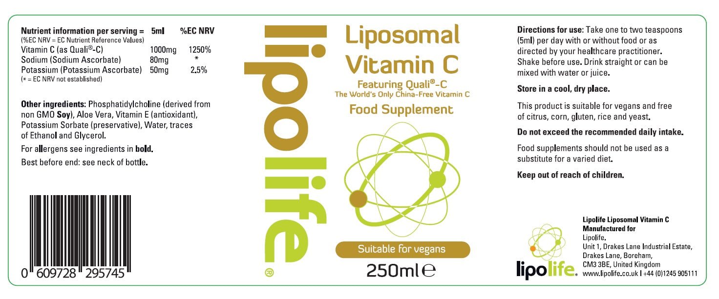 LVC1 Liposomal Vitamin C, 240ml - Lipolife DOUBLE PACK by Lipolife