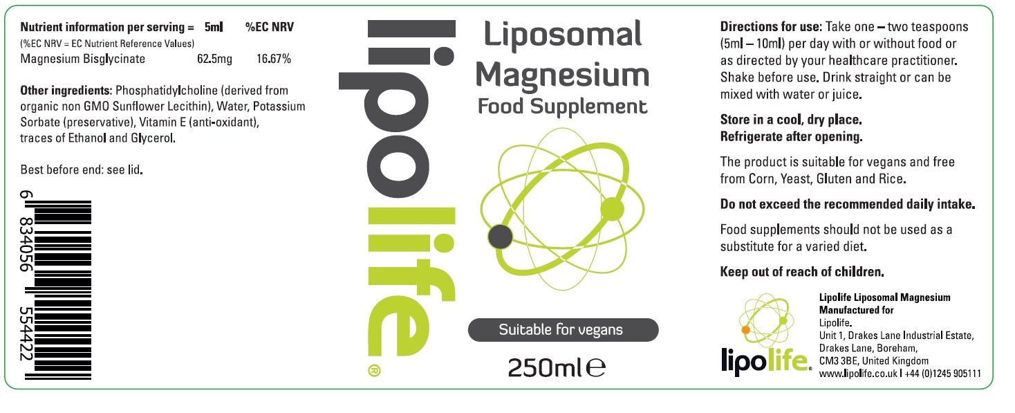 LLM1 Liposomal Magnesium, 240ml - Lipolife by Lipolife