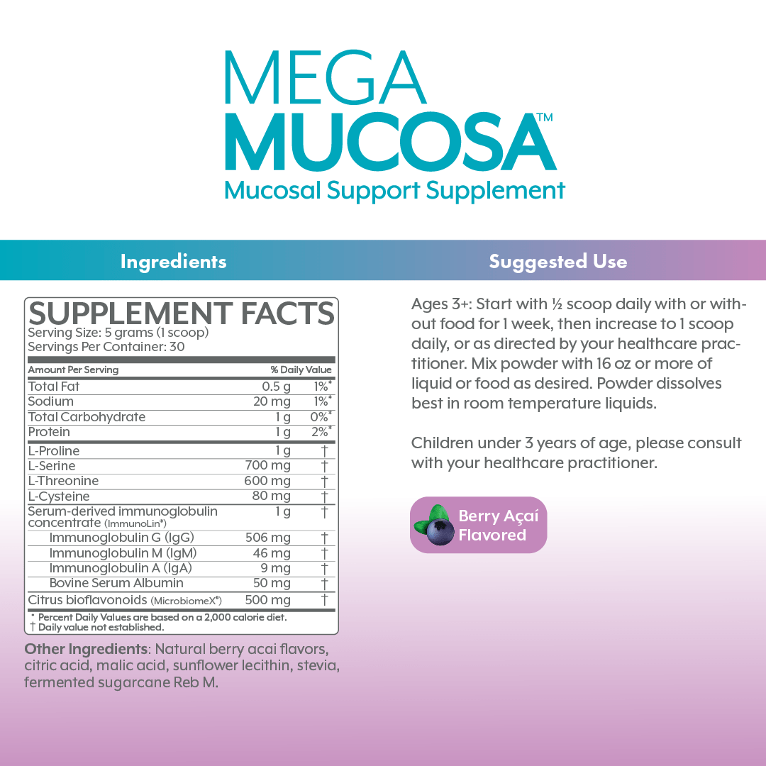 MegaMucosa (180 capsules) - Microbiome Labs by Microbiome Labs