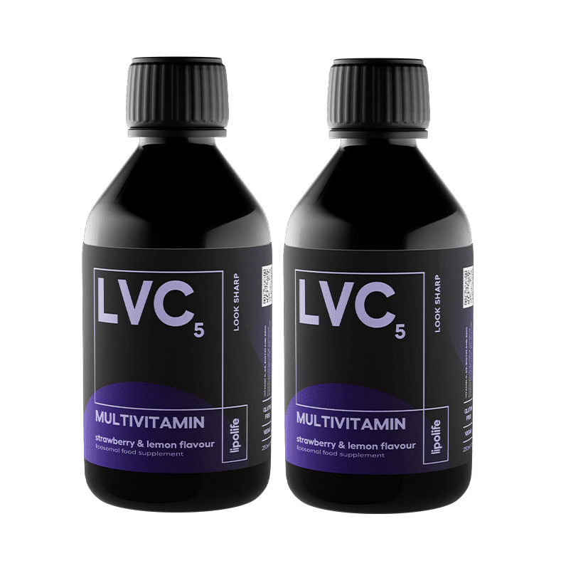 LVC5 – Liposomal Multivitamin 240ml – Strawberry & Lemon – lipolife DOUBLE PACK by Lipolife