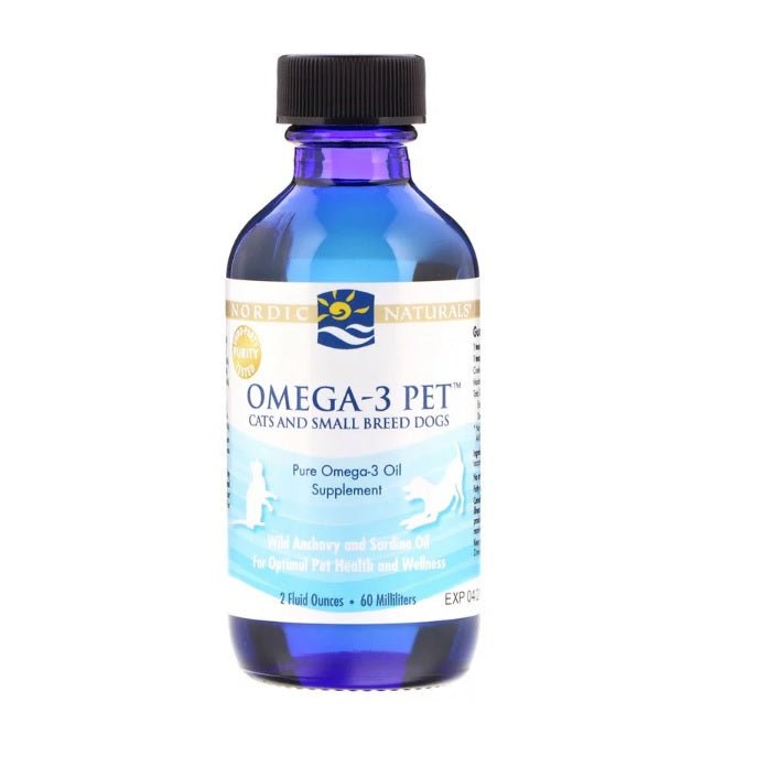 Omega - 3 Pet, Cats and Small Breed Dogs, 60 ml - Nordic Naturals by Nordic Naturals