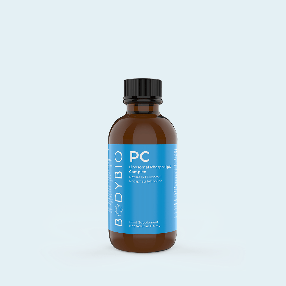 PC (Phosphatidyl Choline / Phosphatidylcholine) 1300mg - 114ml - BodyBio by BodyBio
