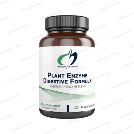 Plant Enzyme Digestive Formula 90 vegetable capsules - Designs for Health by Designs for Health