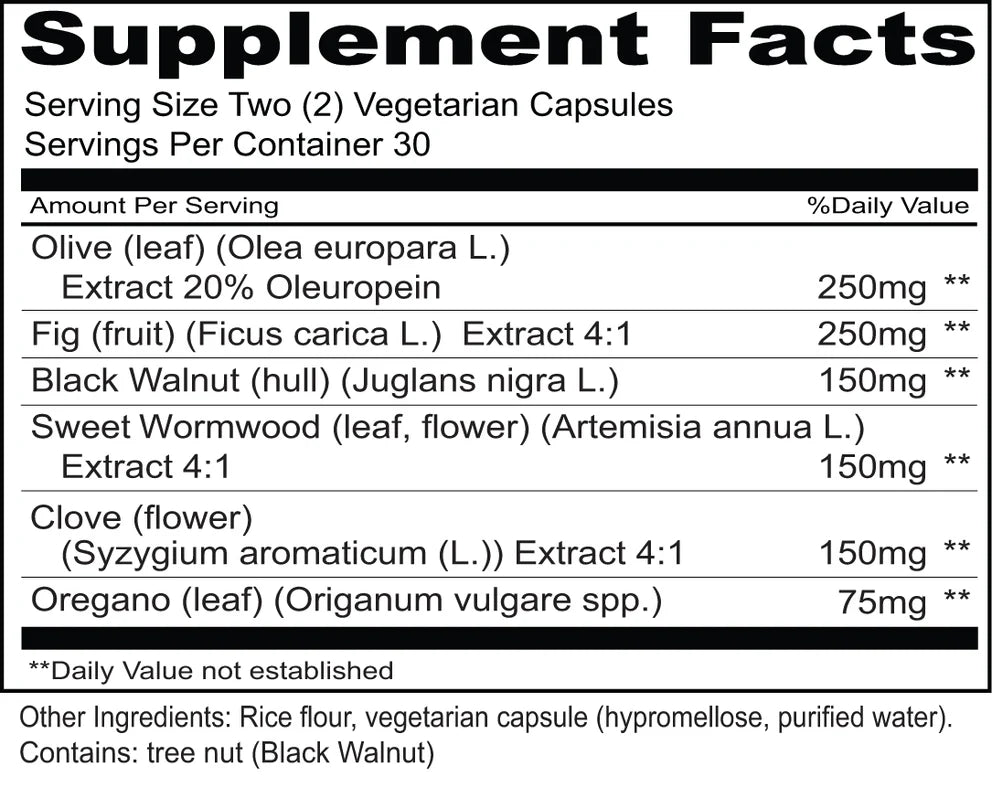 Para - Clean - 60 Vegetarian Capsules - Priority One by Priority One Vitamins