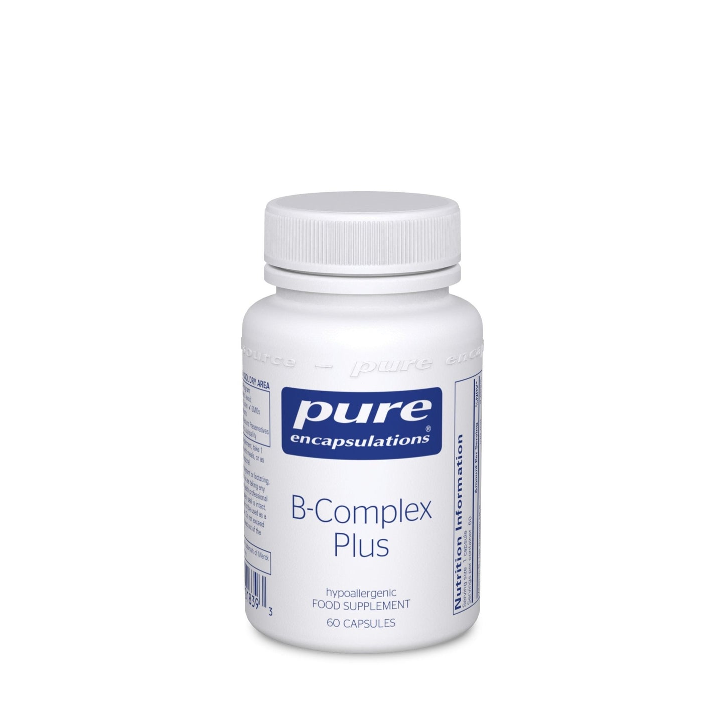 B - Complex Plus 60 veg caps - Pure Encapsulations by Pure Encapsulations