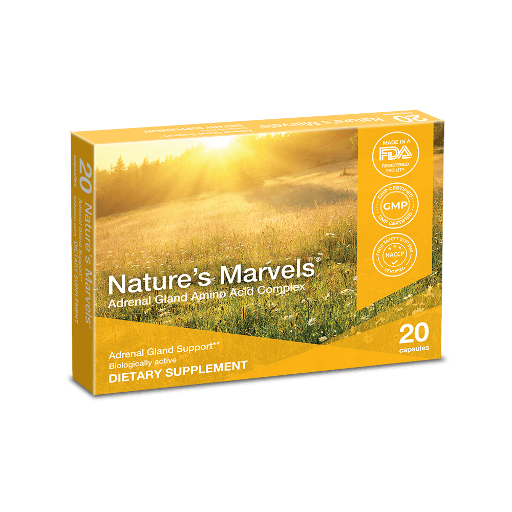Adrenal Gland Support, 20 capsules - Nature's Marvels by Nature's Marvels