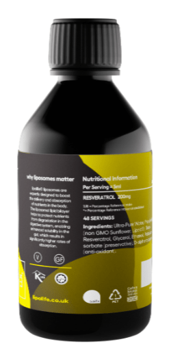 LLR1 Liposomal Resveratrol 240ml - Lipolife by Lipolife