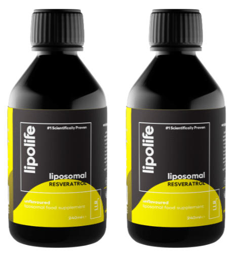 LLR1 Liposomal Resveratrol 240ml – Lipolife DOUBLE PACK by Lipolife