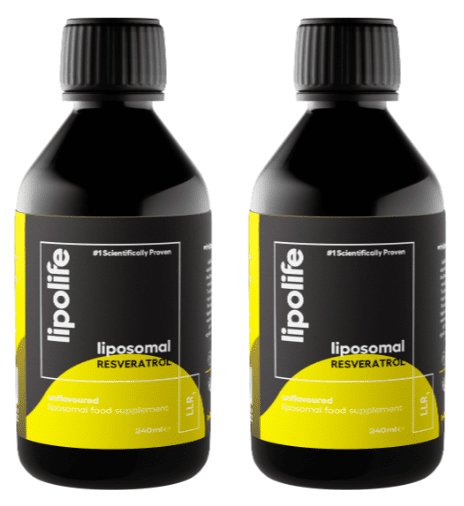 LLR1 Liposomal Resveratrol 240ml – Lipolife DOUBLE PACK by Lipolife