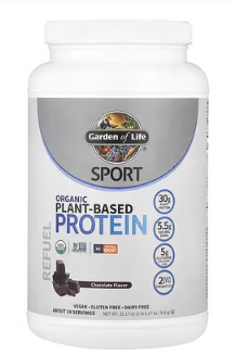 Organic Plant - Based Protein Powder, Chocolate flavour, 912g Garden of Life by Garden of Life