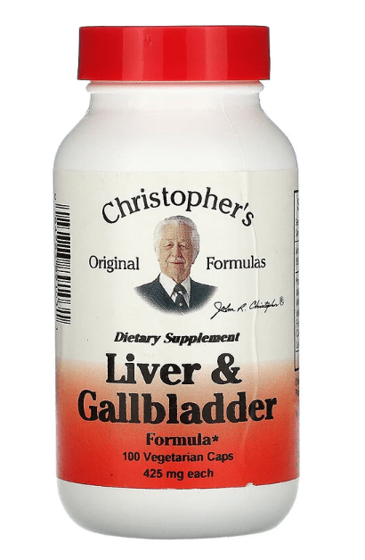 Liver & Gallbladder Formula, 425 mg, 100 Vegetarian Caps - Christopher's Original Formulas. by Christopher's Original Formulas