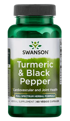 Turmeric &amp; Black Pepper 60 Veggie Capsules Swanson by Swanson