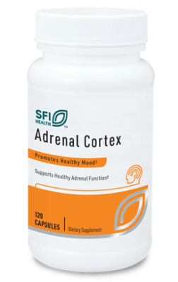 Adrenal Cortex 250mg 120 Capsules - SFI Health by Klaire Labs