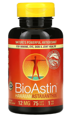 BioAstin, Hawaiian Astaxanthin, 12 mg, 75 Vegan Soft Gels - Nutrex by Nutrex