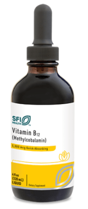 B12 Liquid (Methylcobalamin) 5mg, 120ml - SFI Health by Klaire Labs