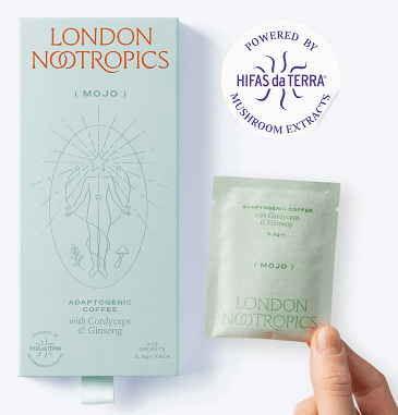 Mojo Adaptogenic Coffee with Cordyceps & Ginseng - 12 Sachets - London Nootropics by London Nootropics