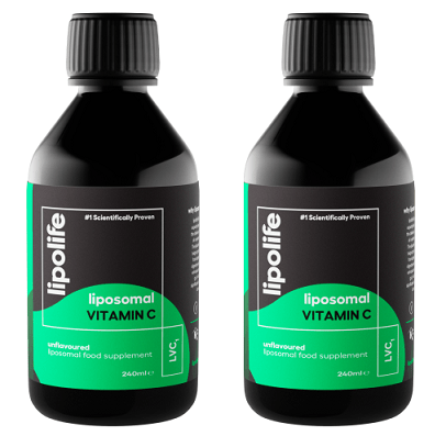 LVC1 Liposomal Vitamin C, 240ml - Lipolife DOUBLE PACK by Lipolife