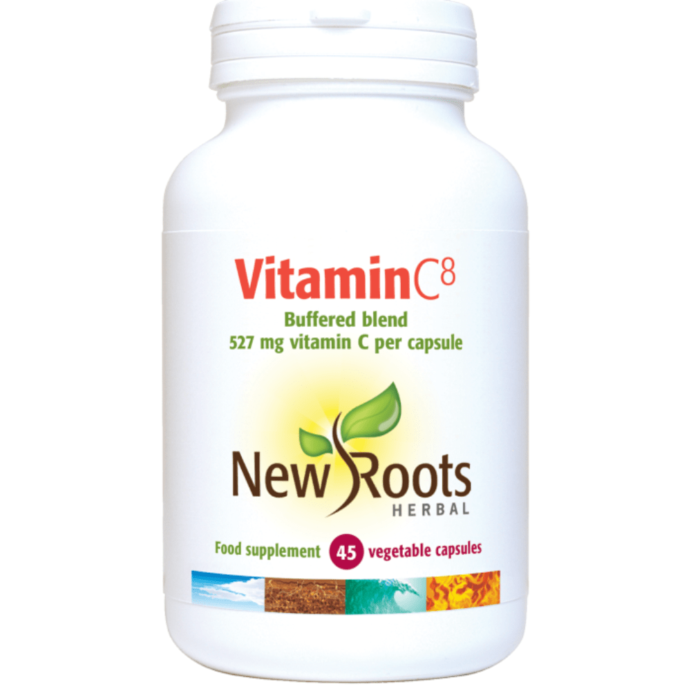 Vitamin C8 - 527mg - 45 vegetable capsules - New Roots Herbal by New Roots Herbal