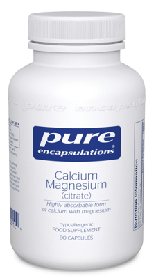 Calcium Magnesium (citrate) 90 capsules - Pure Encapsulations by Pure Encapsulations