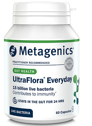UltraFlora Everyday Dairy Free Probiotic (60 Capsules) - Metagenics by Metagenics