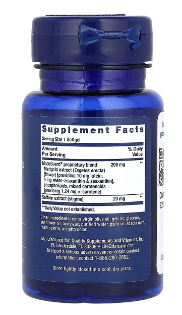 Macuguard™ Ocular Support 60 softgels - Life Extension by Life Extension