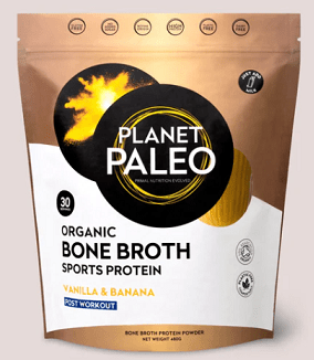 Organic Bone Broth Protein Powder Vanilla and Banana 480g Planet Paleo by Planet Paleo