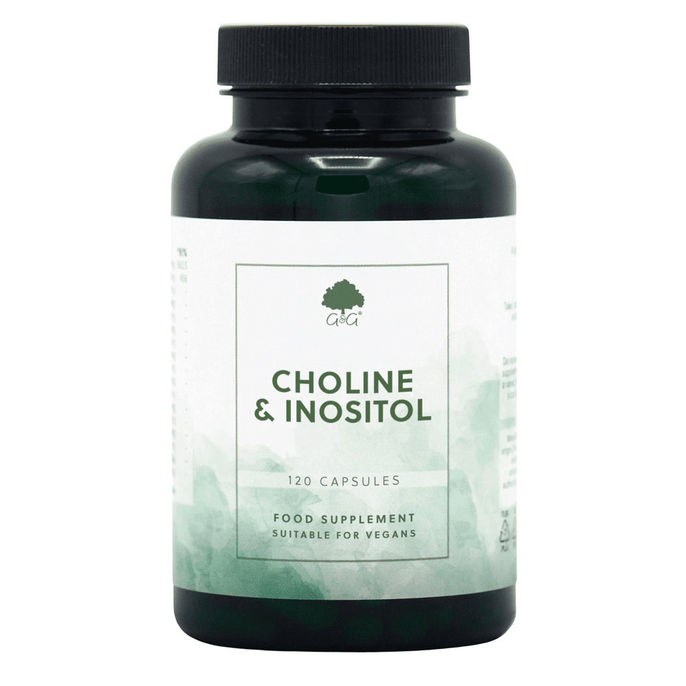 Choline 250mg &amp; Inositol 250mg, 120 Capsules, G&amp;G Vitamins - BBE 31/03/2026 by G&amp;G Vitamins