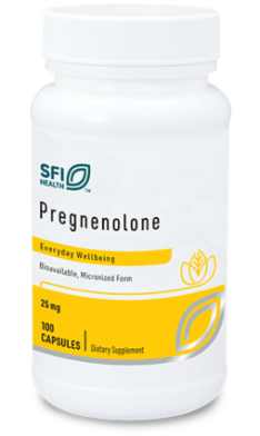 Pregnenolone (25 mg) 100 vegetarian capsules - SFI Health by Klaire Labs
