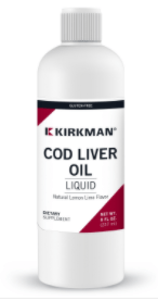 Cod Liver Oil Liquid, Lemon Lime Flavour, 8oz - Kirkman Labs by Kirkman Laboratories