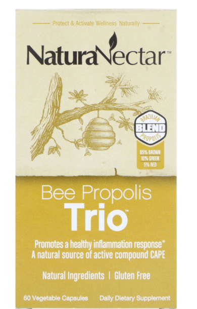 Bee Propolis Trio, 60 Vegetable Capsules - NaturaNectar by NaturaNectar