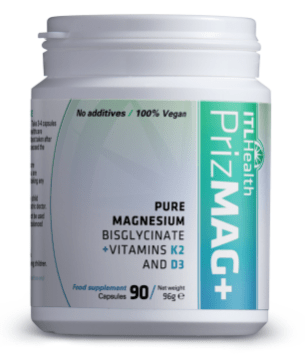 PrizMAG+ Pure Magnesium Bisglycinate (90 Capsules) - Mag365 by MAG365